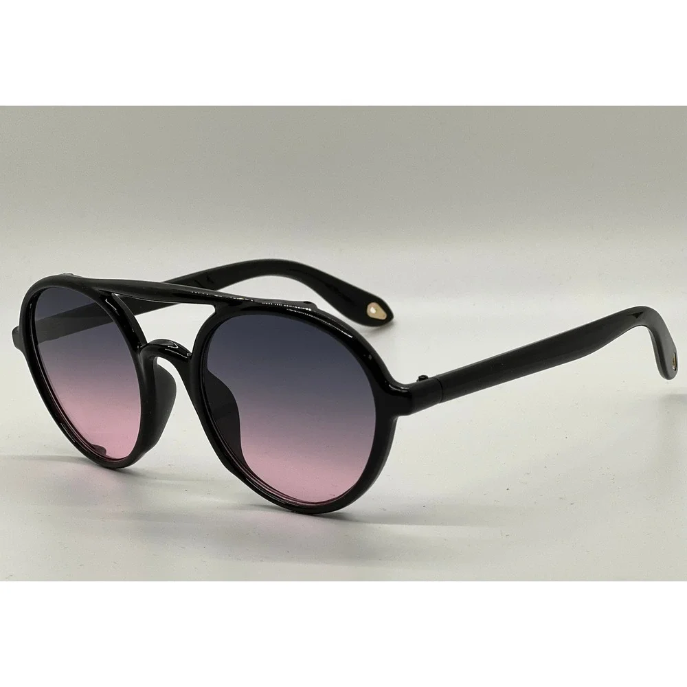 Sunglasses Round Frame Gradient Lens Fashion Shades Men Light Weight Lenes Gafas